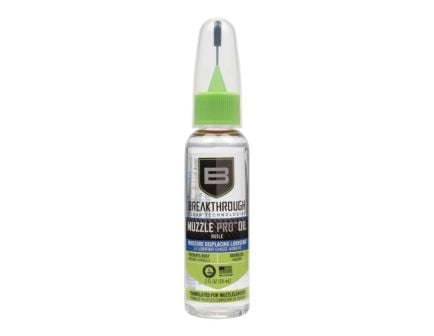 Breakthrough Clean 1.25" x 1.25" x 5.75" Muzzle Pro Oil, 2 oz Bottle Clear - BT-MZO-2OZ-NTA