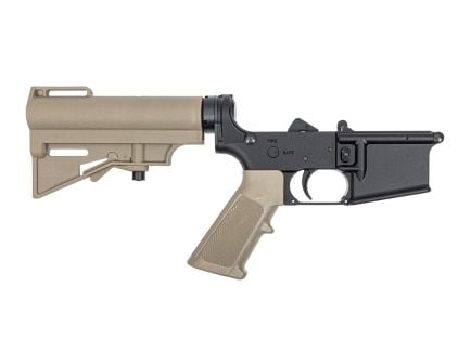 PSA Classic AR-15 Complete Pistol Lower W/HAR-15 Brace, FDE