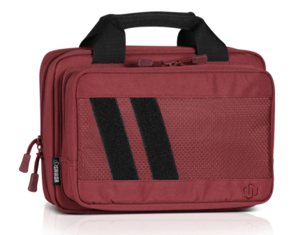 Savior Equipment Specialist Double Pistol Case, Red - HC-DGSPORT-WS-RD