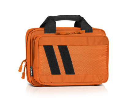 Savior Equipment Specialist Double Pistol Case, Hunter Orange - HC-DGSPORT-WS-AN