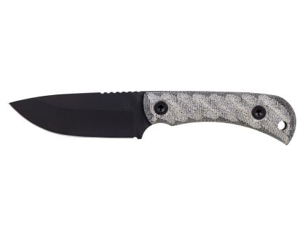 Half Face Blades CAVNER JR. S45VN Steel with Armor Black Finish/Micarta Grips