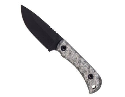 Half Face Blades CAVNER JR. S45VN Steel with Armor Black Finish/Micarta Grips