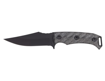 Half Face Blades Tosahwi Fixed Blade Knife Gray Micarta (4" Black Cerakote)