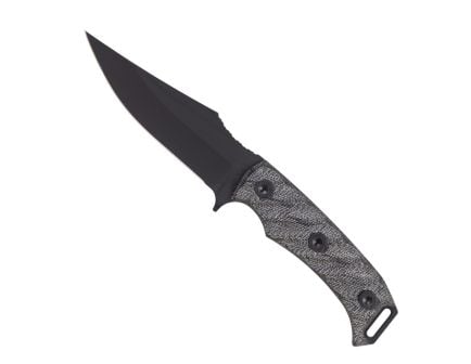 Half Face Blades Tosahwi Fixed Blade Knife Gray Micarta (4" Black Cerakote)