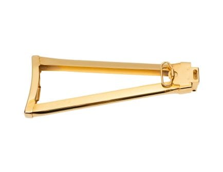 PSA AK-47 Metal Triangle Side Folding Stock, 24K Gold Plated