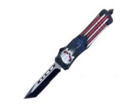 Master Cutlery Tanto OTF Knife, Punisher USA - 421
