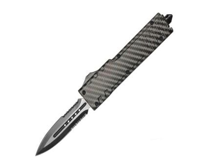 Master Cutlery Drop Point OTF Knife, Carbon Fiber - 425