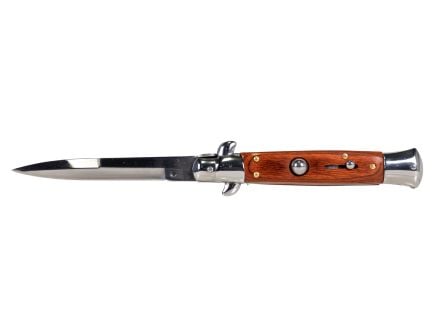 Master Cutlery Spear Point OTF Stiletto Knife, Red Wood - GSE-30L