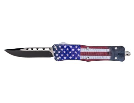 Master Cutlery American Flag RWB Tanto OTF Knife, RWB - KN-8112AF