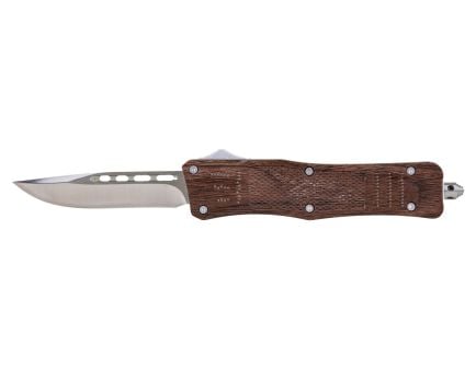 Master Cutlery Wood Grain Drop Point OTF Knife 8.25" - OTF825WG
