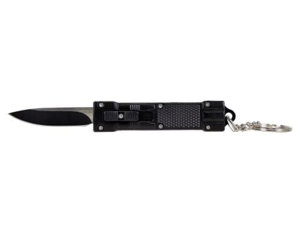 Master Cutlery Drop Point OTF Key Chain Knife, Black - SE-1337BK