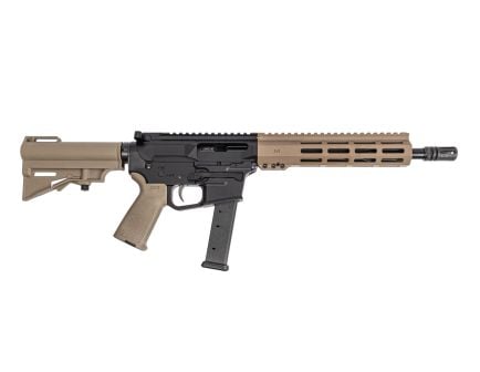 PSA Gen4 10.5" 9MM 1/10 GX Lightweight HEX M-Lok MOE EPT Har-15 Pistol, FDE