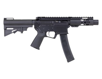 PSA ARV 4" 9MM 1/10 GX Lightweight HEX M-Lok MOE EPT Har-15 Pistol, Black