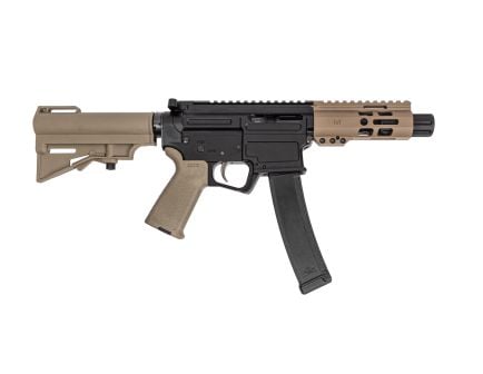 PSA ARV 4" 9MM 1/10 GX Lightweight HEX M-Lok MOE EPT Har-15 Pistol, FDE
