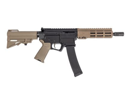 PSA ARV 8" 9MM 1/10 GX Lightweight HEX M-Lok MOE EPT Har-15 Pistol, FDE