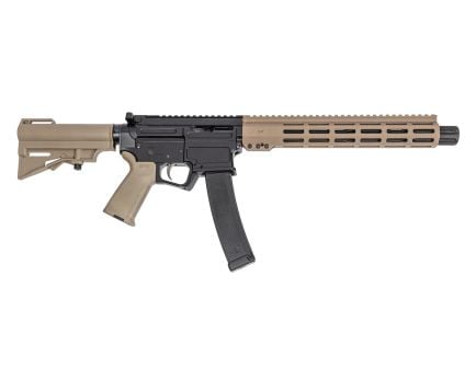 PSA ARV 10.5" 9MM 1/10 GX Lightweight HEX M-Lok MOE EPT Har-15 Pistol, FDE