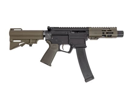 PSA ARV 4" 9MM 1/10 GX Lightweight HEX M-Lok MOE EPT Har-15 Pistol, ODG