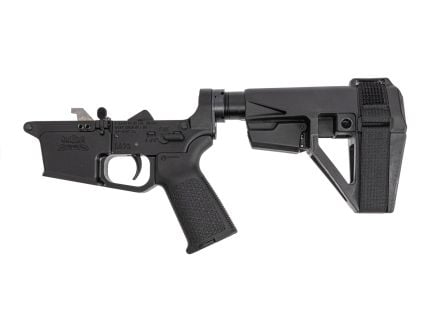 PSA PX9 MOE Complete Lower w/ SBA5 Brace, Black