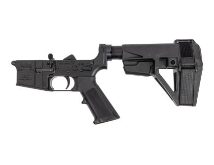 PSA PA15 Classic Complete Lower w/ SBA5 Brace, Black