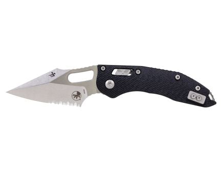 Microtech Stitch S/E Ram-Lok Folding Wharncliffe Knife, Black - 169RL-11FLGTBK