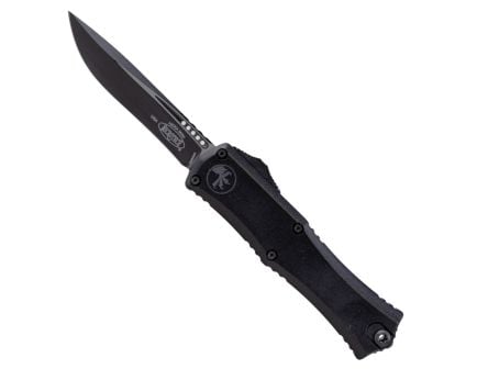 Microtech Hera II Mini Recurve Tactical OTF Drop Point Knife, Black - 1705M-1T