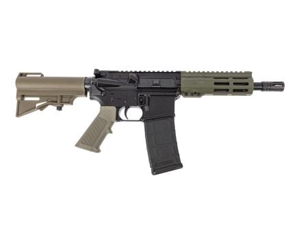 PSA 7.5" 300 Blackout Nitride 6" Lightweight Hex M-Lok Classic Stealth HAR-15 Pistol, ODG