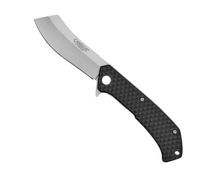 Camillus Barber Folding Cleaver Knife, Black - CAM-19645