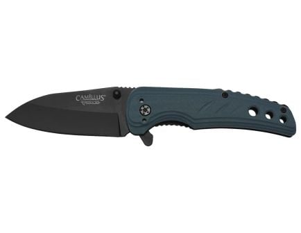 Camillus Impluse II Folding Drop Point Knife, Blue - CAM-19435-001
