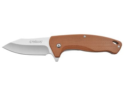Camillus Arvo Folding Drop Point Knife, Brown - CAM-19479