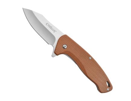 Camillus Arvo Folding Drop Point Knife, Brown - CAM-19479