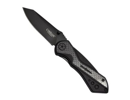 Camillus Machine Folding Drop Point Knife, Black - CAM-19812