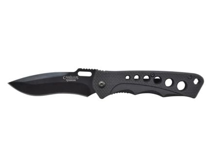 Camillus Rage Folding Drop Point Knife, Black - CAM-19302