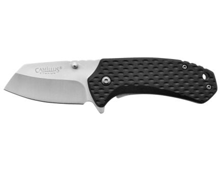 Camillus Bombat Folding Drop Point Knife, Black - CAM-19484
