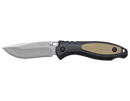 Camillus Tigersharp Fixed Blade Drop Point Knife, Tan - CAM-19132