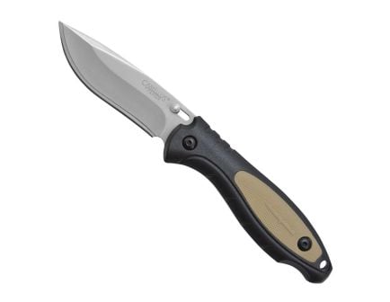 Camillus Tigersharp Fixed Blade Drop Point Knife, Tan - CAM-19132