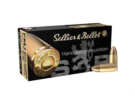 Sellier & Bellot Ammunition 9mm 124 gr FMJ 50rds