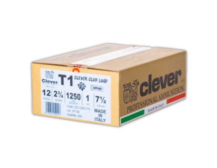 Clever Club Load 12 Gauge 2-3/4" #7.5 1 Ounce Shotshell, 25rds