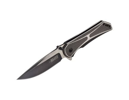 Elite Tactical Folding Drop Point Folding Knife, Satin - ET-1008