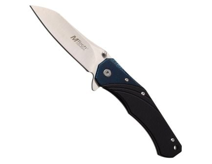 MTech Manual Sheepsfoot Folding Knife, Black - MT-1103BL