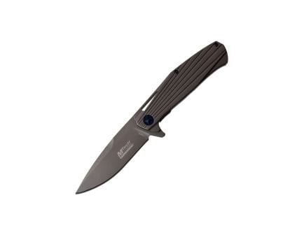MTech Evolution Drop Point Folding Knife, Gray - MTE-FDR005-GY