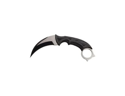 Master Cutlery Survivor The Vested Fixed Blade Karambit Knife, Black - SV-FIX014CS