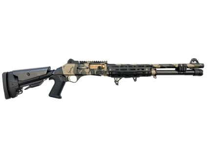 Orthos Arms Raider S4 Competition Elite 12 Gauge 18.5" 6rds Semi-Auto Shotgun, Woodland Camo Elite