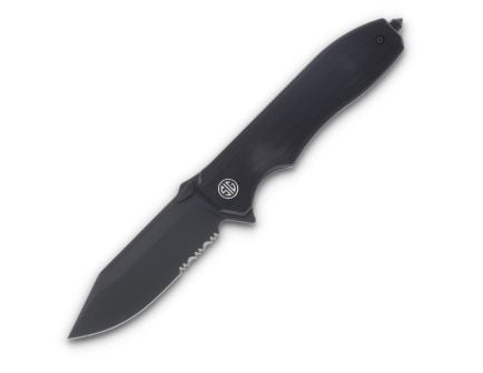 Eikonic Sig Sauer Validus Partially Serrated Folding Clip Point Knife, Matte Black - VA9BBS