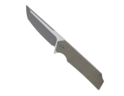 Eikonic Sig Sauer Tsuru Folding Tanto Knife, Green Micarta - TS8SG
