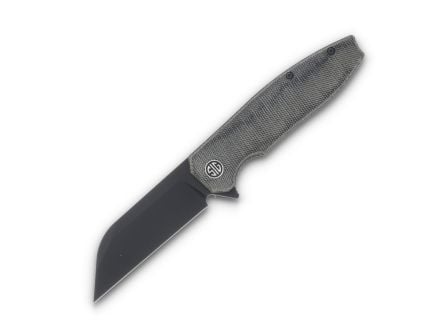Eikonic Sig Sauer Karak Folding Wharncliffe Knife, Dark Black Micarta - KA8BB