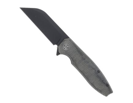 Eikonic Sig Sauer Karak Folding Wharncliffe Knife, Dark Black Micarta - KA8BB