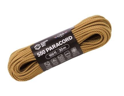 Atwood Parachute Cord 100 ft, Red/Sour Apple Diamonds