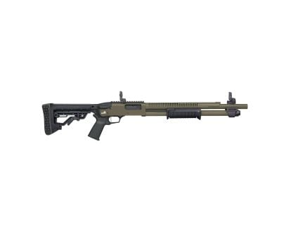 Mossberg 590R 12 Gauge 18.5" 6rd Pump Action Shotgun, OD Green
