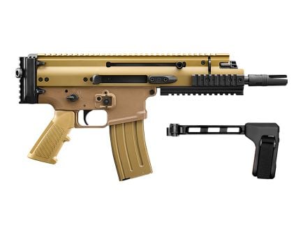 FN SCAR 15P NRCH 300 AAC BLackout 7.5" w/ SB Tactical 1913 Brace, FDE