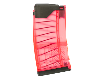 Lancer L5 Advanced Warfighter 5.56/223 20rd Magazine, Translucent Pink